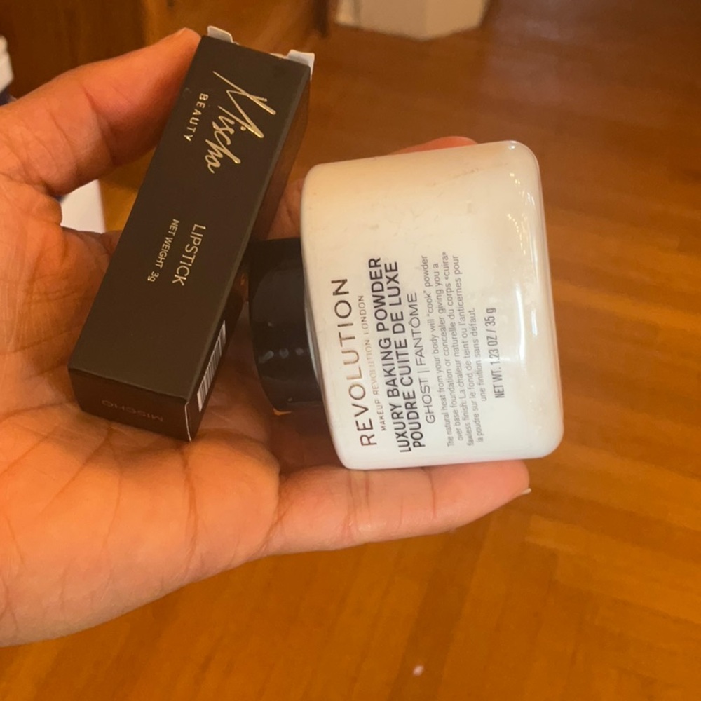 Revolution Powder And Mischa Lipstick